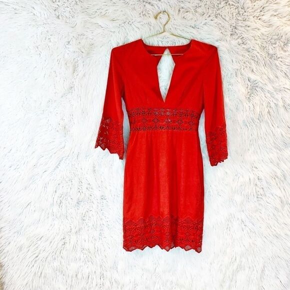 𝅺nightcap Tulum Cutout lace trim mini dress - Picture 6 of 10